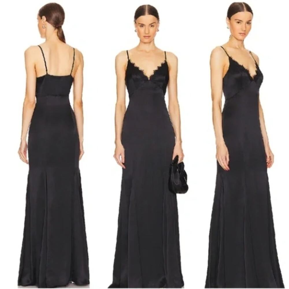 L'agence Zanna Lace Trim Gown $825 original retail